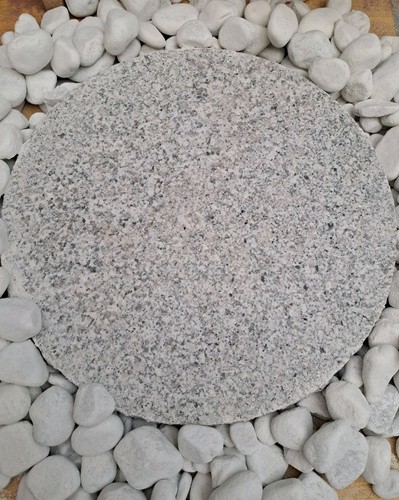Granitplatte natur rund - natur, mit
