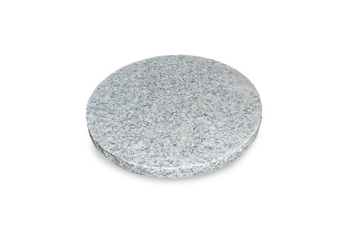 Trittplatte granit grau rund - granit,